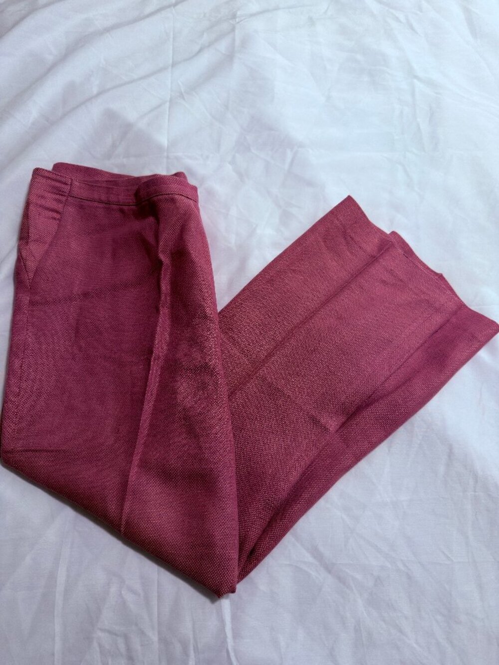 Vintage Charme Raspberry Pink Slub Knit Dress Pants Size 30